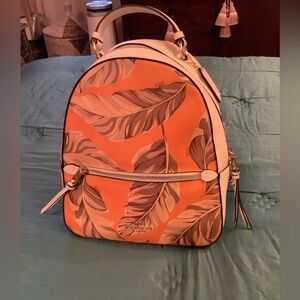 Coach Jordyn Banana Leaves Print Backpack! NWOT.